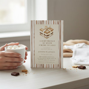 Sweet S'mores Baby Shower Announcement