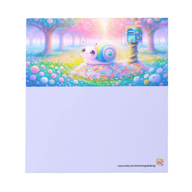 Sweet Snail Mail Notepad (Front)