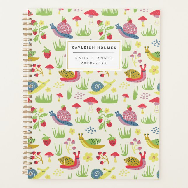 Sweet Snails Cottagecore Planner (Front)