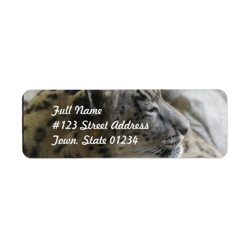 Sweet Snow Leopard Label