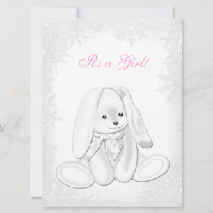 Sweet Snowflake Winter Wonderland Baby Shower Invitation