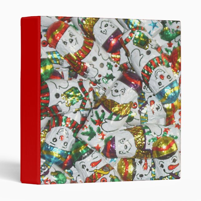Sweet Snowmen binder red (Front/Spine)