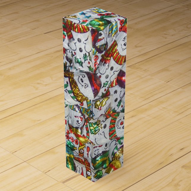 Sweet Snowmen gift box wine (Front)