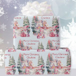 Sweet Snowmen in Pastels Add Girl's Name Christmas Wrapping Paper<br><div class="desc">Sweet Snowmen in Pastels Add Girl's Name Christmas Wrapping Paper</div>