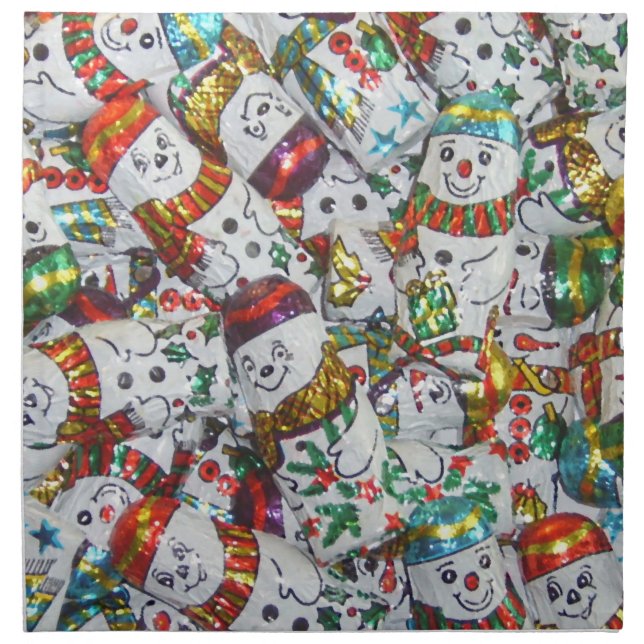 Sweet Snowmen napkin cloth (Front)