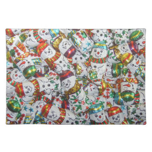 Sweet Snowmen placemat cloth