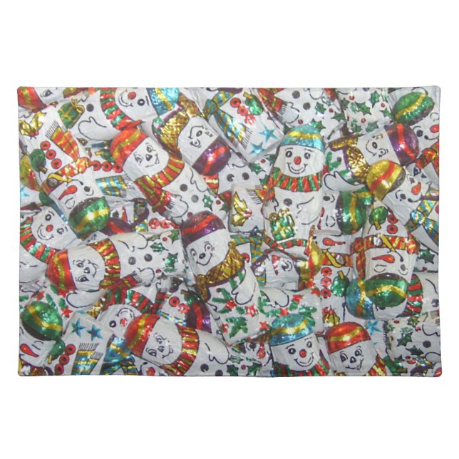 Sweet Snowmen placemat cloth (Front)