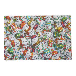 Sweet Snowmen placemat laminated