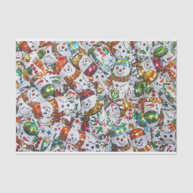 Sweet Snowmen tissue paper (Front)