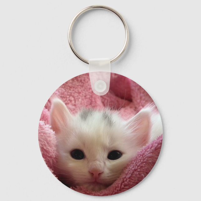 Sweet soft kitty keychain (Front)