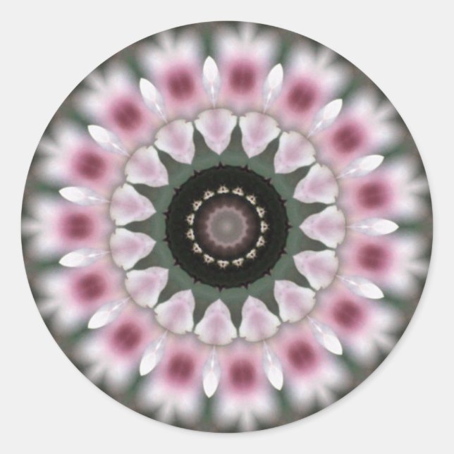 Sweet Soft Pink Mandala Sticker (Front)