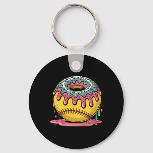 Sweet Softll Drip Donut Dessert Sports Player Fan Keychain