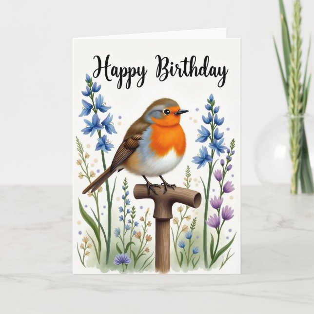 Sweet Songbird Birthday Card (Front)