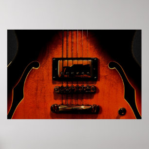 Sweet Soul Blues Guitar 36 x 24 Poster