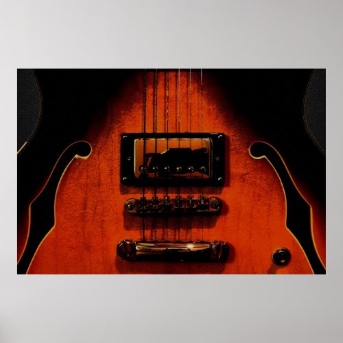 Sweet Soul Blues Guitar 36 x 24 Poster
