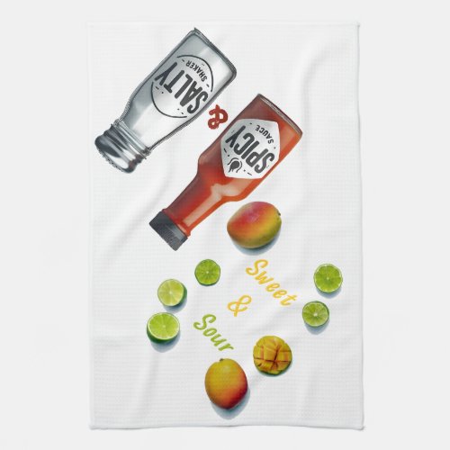 Sweet  Sour _ Salty  Spicy _ Kitchen Towel