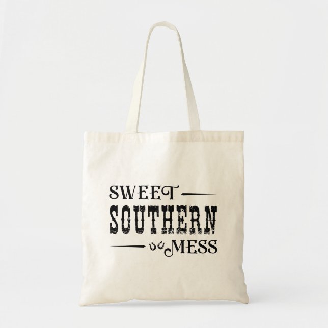Sweet Southern Mess Tote Bag (Front)