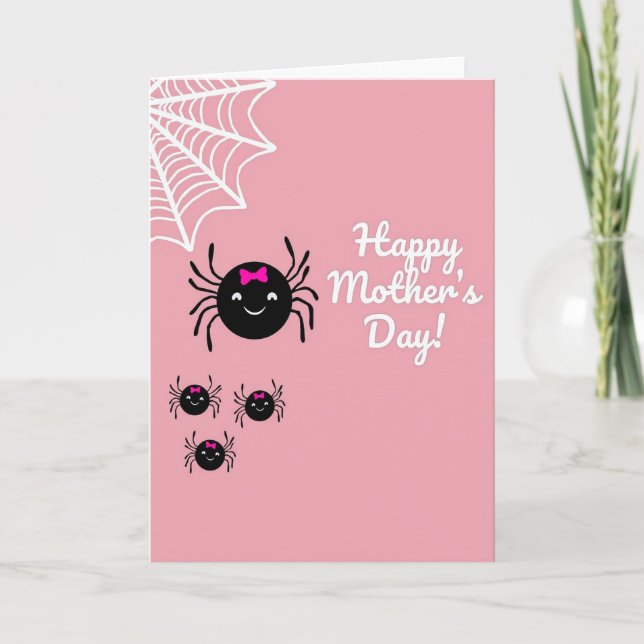 Sweet Spiders Mothers Day Card (Front)