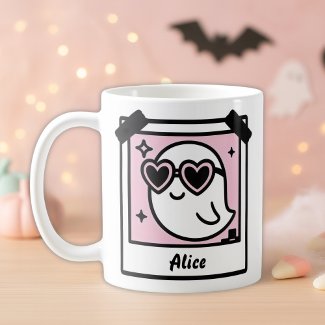 Sweet & Spooky Ghost Pastel Goth Pink Polaroid