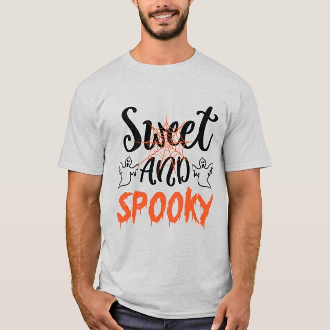 Sweet Spooky Ghosts Men's Halloween T-shirt (Front)