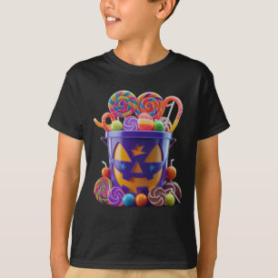 Sweet & Spooky – Halloween Candy Bucket T-Shirt
