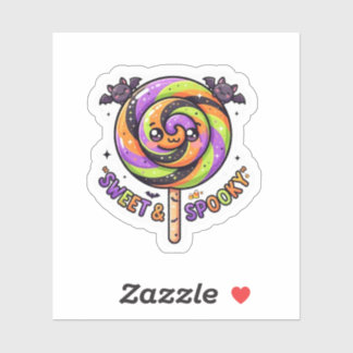 Sweet & Spooky Kawaii Lollipop Halloween Sticker