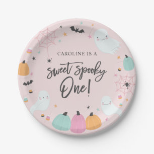 Sweet Spooky One 1st Birthday Party Paper Plates