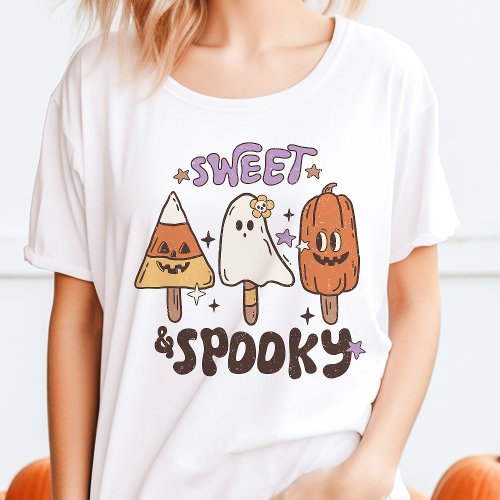 Sweet  Spooky Retro Halloween T_Shirt