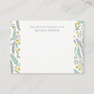 Sweet Sprigs Gender Neutral Parent Advice Card