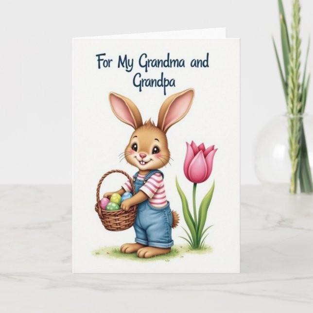 Sweet Spring Bunny Card (Front)
