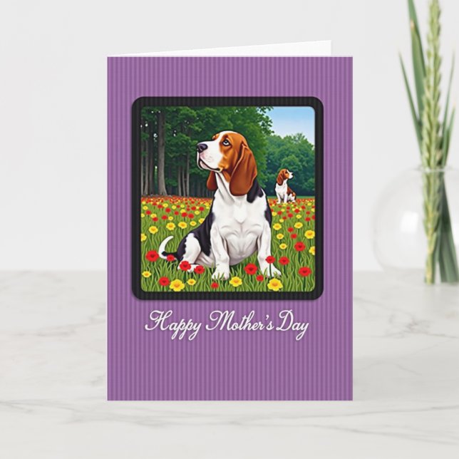 Sweet Spring Canines Mothers Day Card (Front)