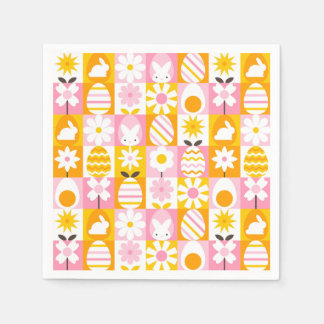 Sweet Spring Easter Patchwork Napkins