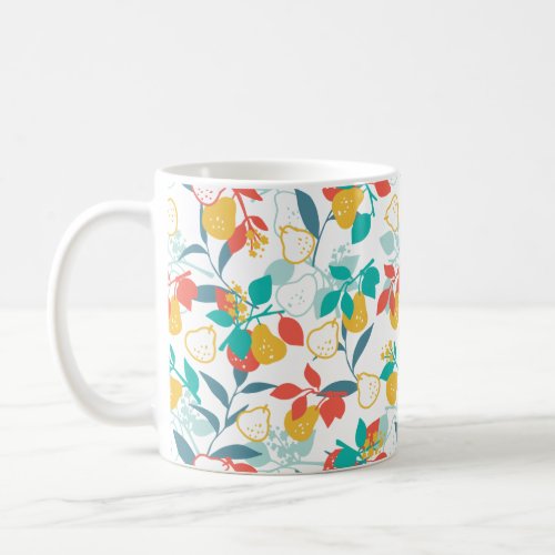 Sweet Spring Pear Fruit Pattern Coffee Mug