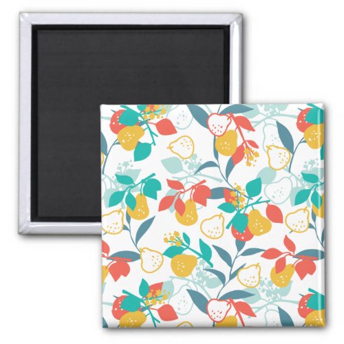 Sweet Spring Pear Fruit Pattern Magnet