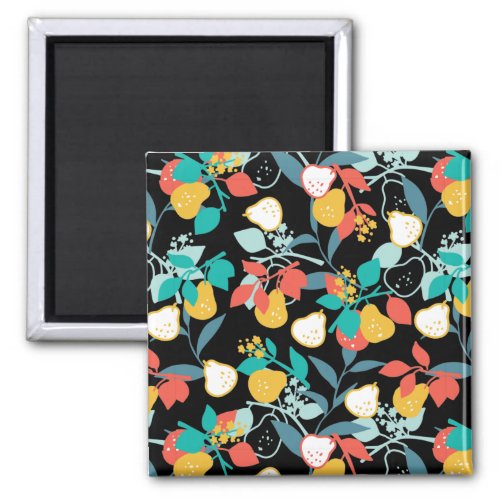 Sweet Spring Pear Fruit Pattern Magnet