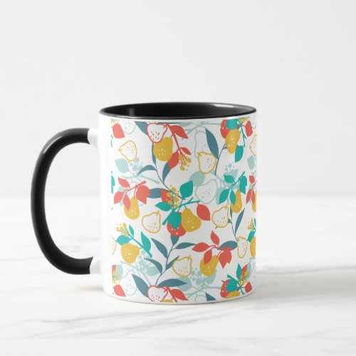 Sweet Spring Pear Fruit Pattern Mug