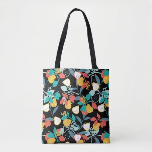 Sweet Spring Pear Fruit Pattern Tote Bag