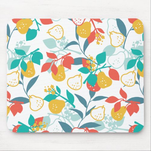 Sweet Spring Pear Fruit Pattern Tote Bag Mouse Pad