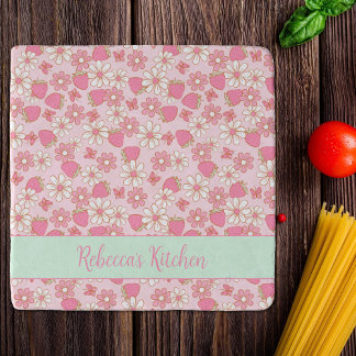Sweet Spring Strawberries Personalized Trivet