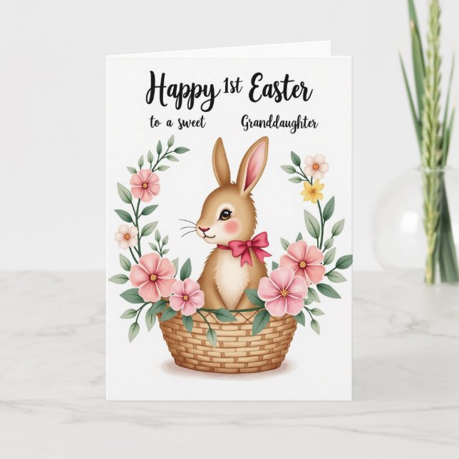Sweet Springtime Bunny Card (Front)