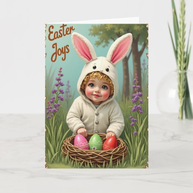 Sweet Springtime Joy Baby Card (Front)
