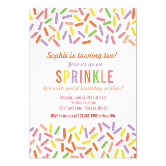 Sprinkle Birthday Invitations 5