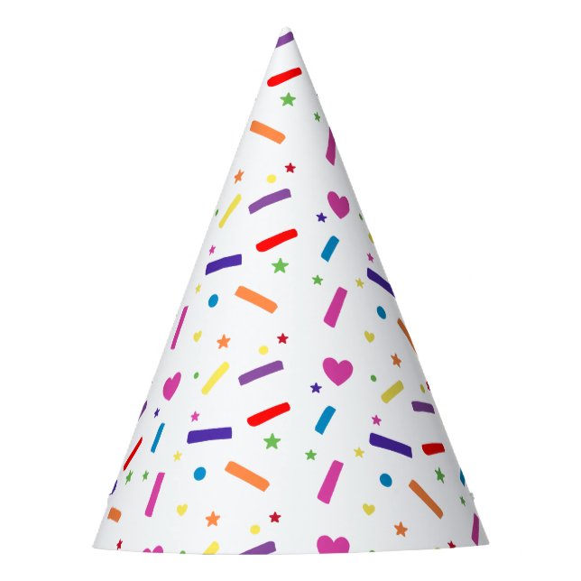 Sweet Sprinkle Birthday Party Theme Party Hat (Front)