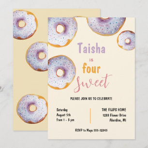 Sweet Sprinkle Donut Watercolor Illustration