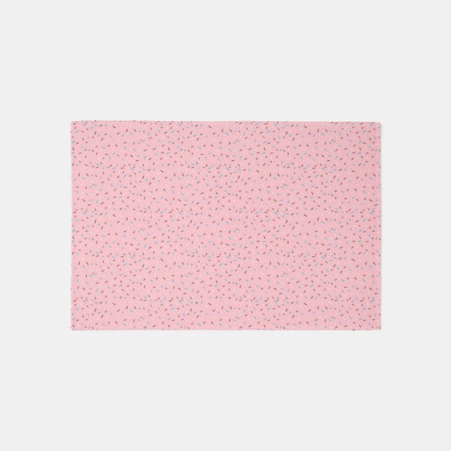 Sweet Sprinkles Area Rug (Strawberry Pink) (Front)