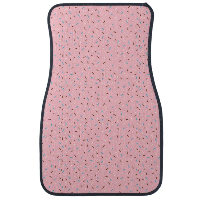 Sweet Sprinkles Car Floor Mats (Strawberry Pink) (Front)