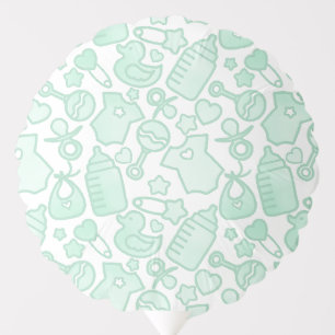 Sweet Sprinkles Ombre Green Balloon