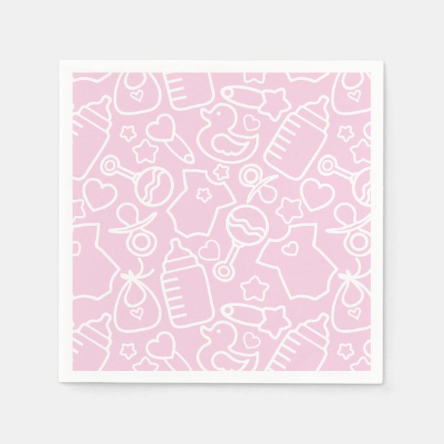 Sweet Sprinkles Pink Napkins (Front)