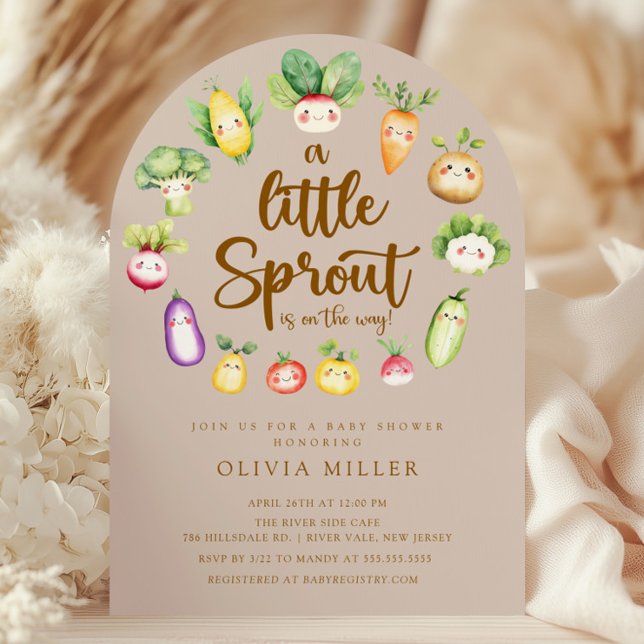  Sweet Sprout Baby Shower Invitation (Creator Uploaded)