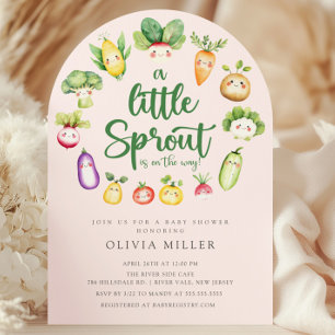 Sweet Sprout Baby Shower Invitation